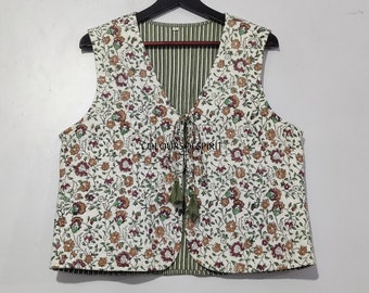 Women Cotton Vest, Embroidery Jacket, Patchwork Vest, Short Cotton Vest, Sleeveless Jacket, Short Jacket