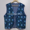 Blue - Handcrafted Jacquard Patch Canvas Cotton Shoulder Bag 21 main image 0