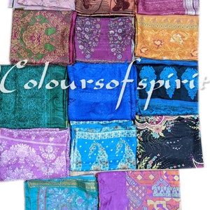 10 x 10 Zoll Seide Quadrat Patch Fat Quarter Bündel Seidenstoff 100% Seide Schrott Tasche Reiner Seidenstoff Ethnische Stoffreste Nähen Patch