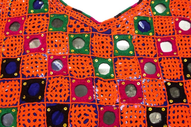 Indian Traditional Banjara Fabric Hand Embroidered Mirror Etsy