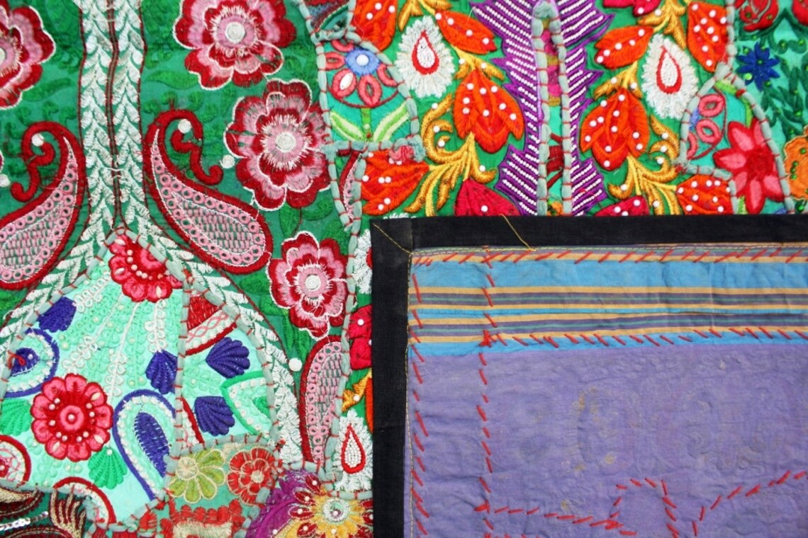 Indian Handmade Home Decor Tribal Wall Hanging Old Patchwork Etsy