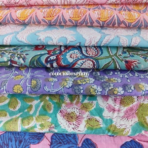 indian hand block printed scrap scrap bundle fabric scraps cotton fabric remnants flower fabric scrap cotton patches fat quarter image 9