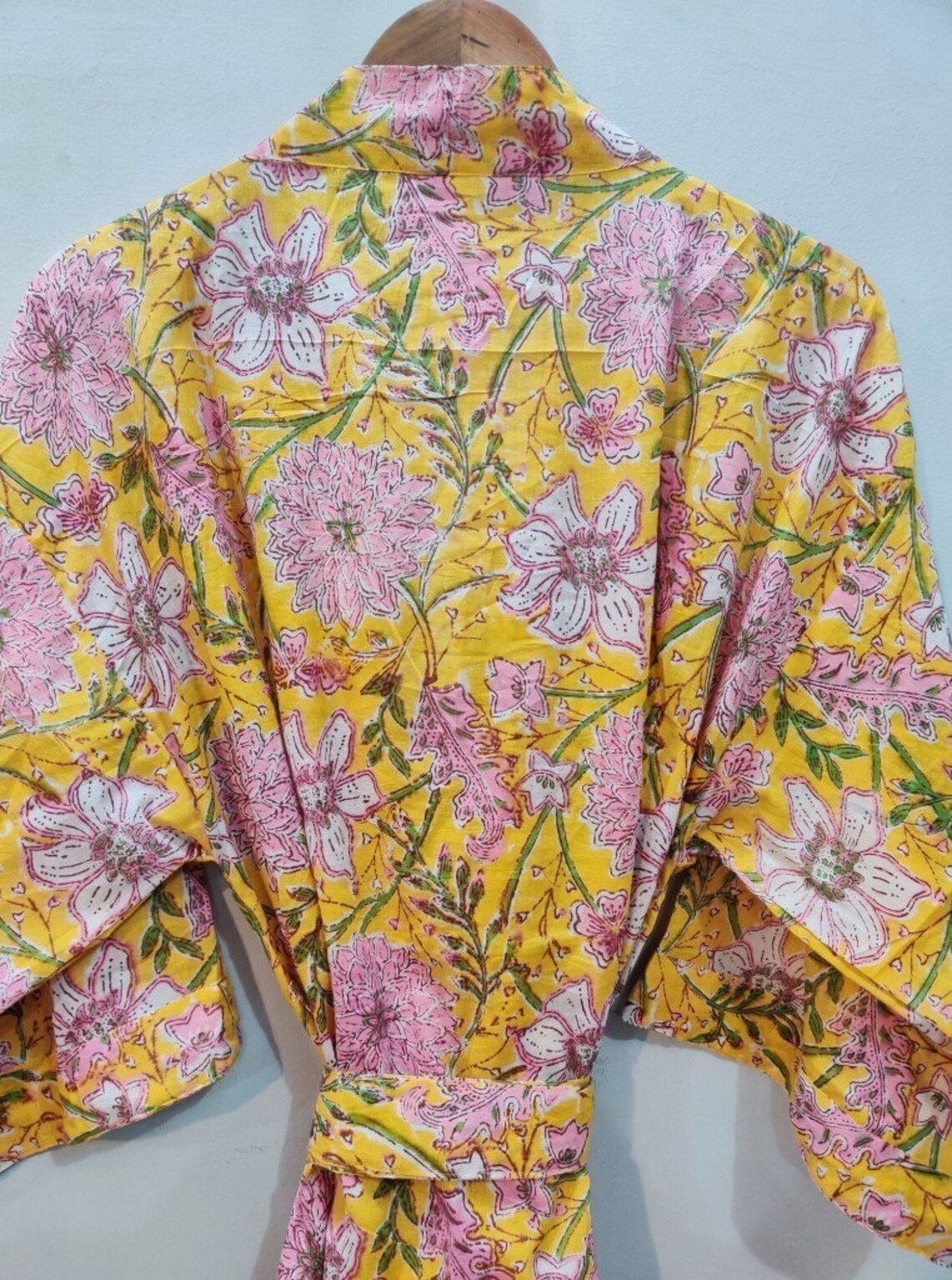 Cotton Dressing Gown Night Wear Sleepwear Weekend Wear Summer Etsy