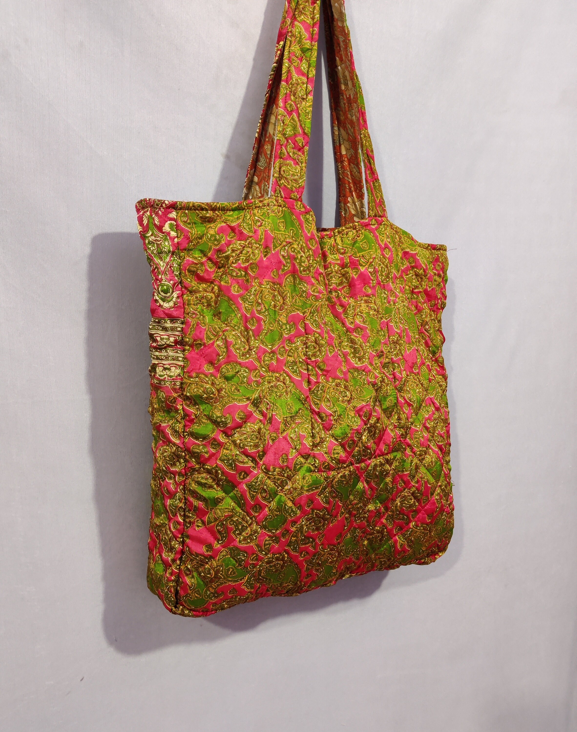 Monogrammed Shoulder Bag Shopping Bag Handmade Bag Floral - Etsy