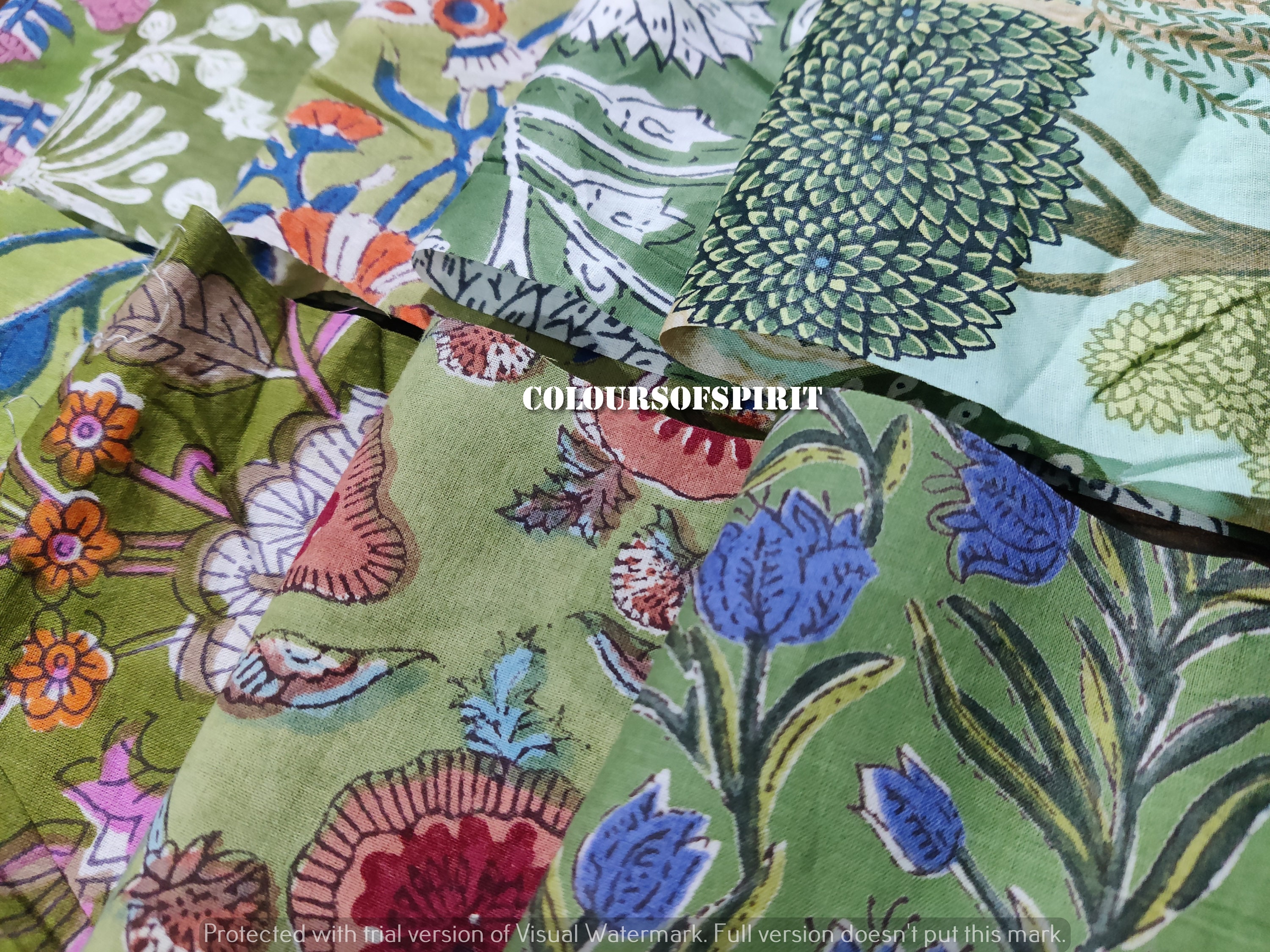 indian hand block printed scrap - scrap bundle - fabric scraps cotton - fabric remnants - flower fabric scrap - cotton patches - fat quarter