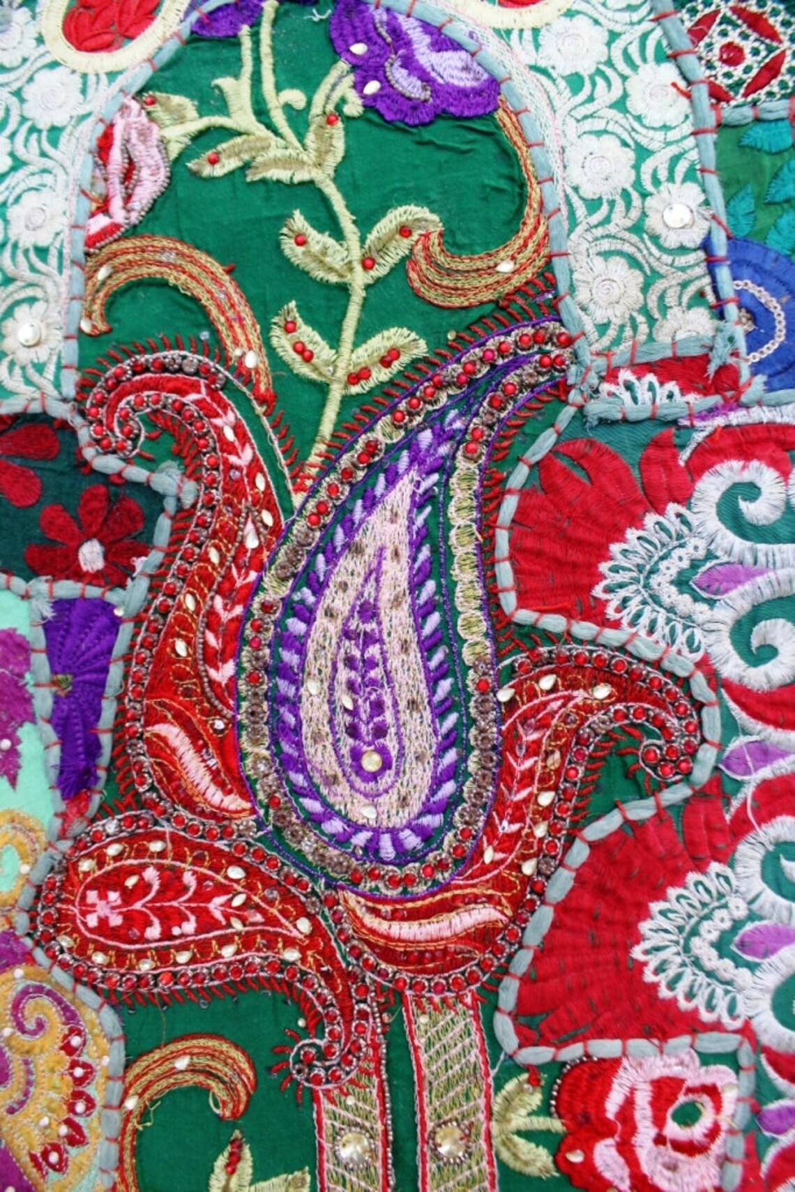 Indian Handmade Home Decor Tribal Wall Hanging Old Patchwork Etsy