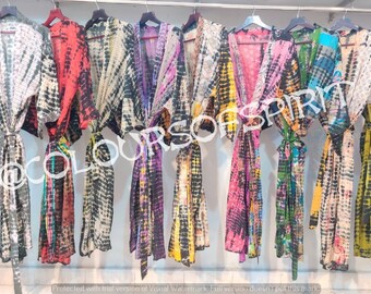 Wholesale lot Hand Tie dye kimono dress,Long Kaftan simple Dress, stylish, Elegant, Holiday Dress,Evening dress,loose fit,Vacation, Deep dye