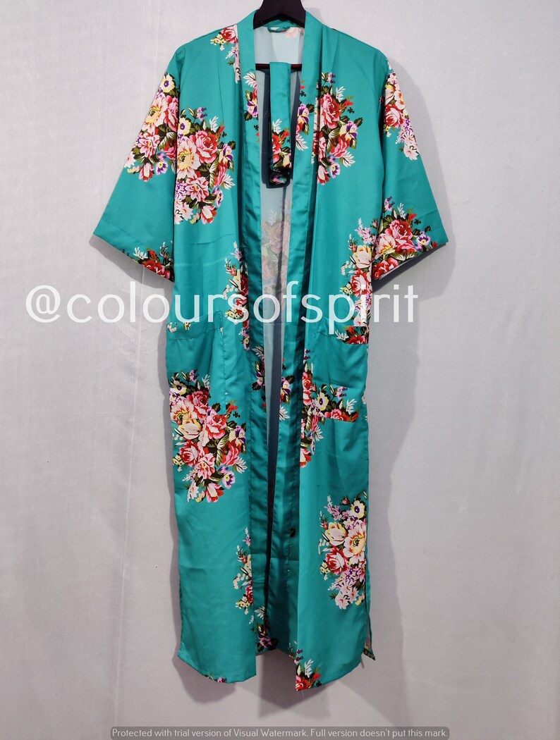 Kimono Wrap Multiple Designs Long KIMONO Charmeuse Etsy