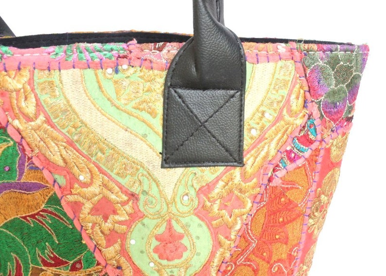 Indian Cotton Handmade Gypsy Banjara Embroidery Shoulder Bag Ethnic banajra Doctor Gypsy Bag Vintage Tribal Banjara Bag Tote Bag #26