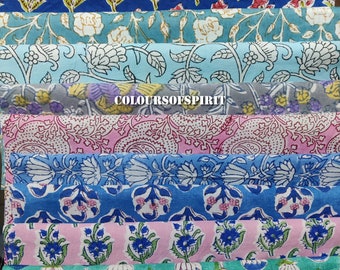 indian hand block printed scrap - scrap bundle - fabric scraps cotton - fabric remnants - flower fabric scrap - cotton patches - fat quarter