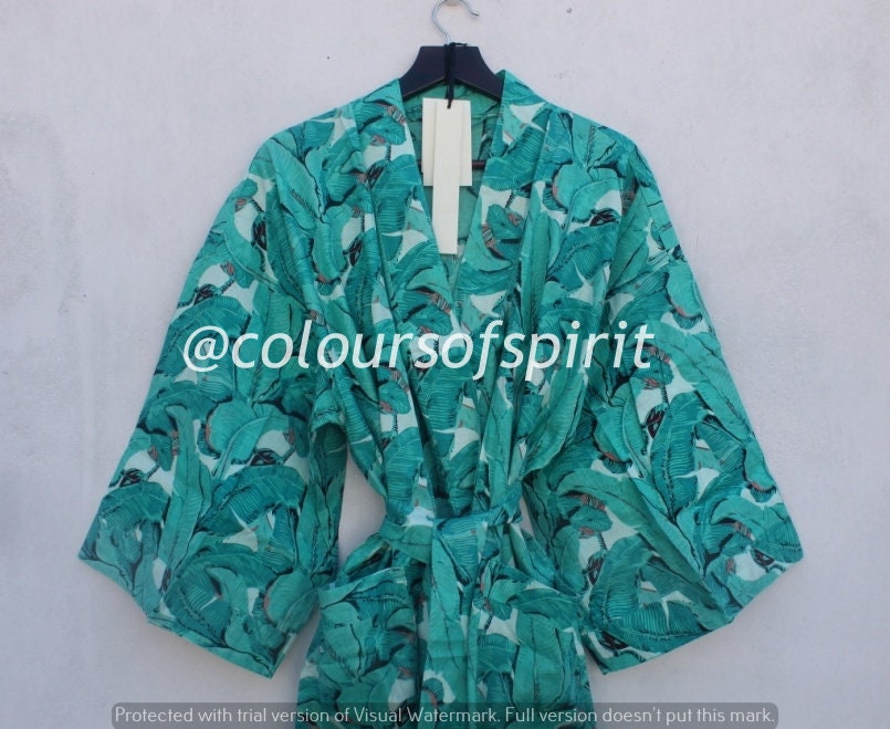 100 Cotton kimono Robes Pure cotton Kimono Beach Wear Dress Etsy