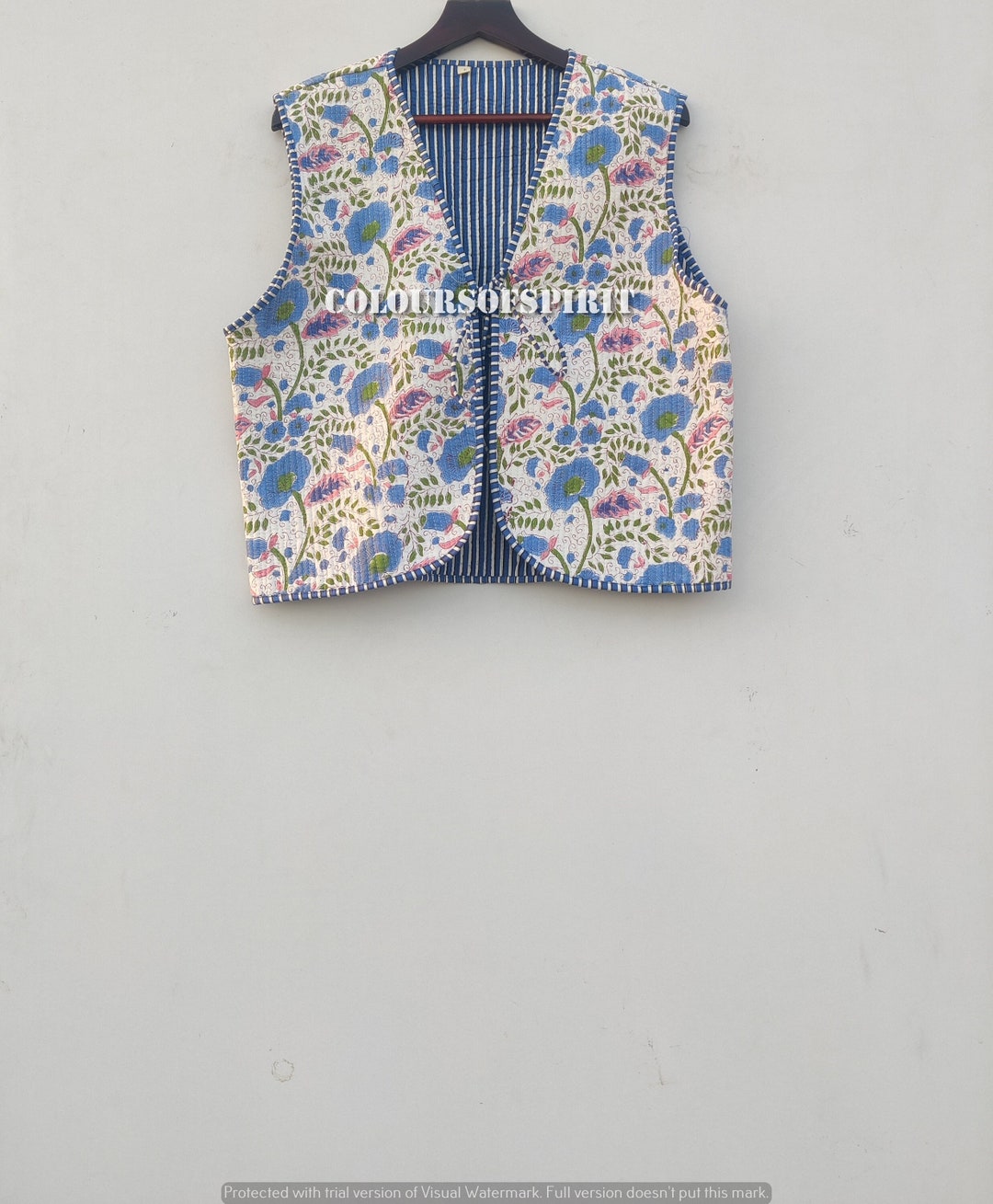 Antique Cotton Quilted Vest 3270