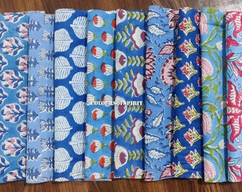 indian hand block printed scrap - scrap bundle - fabric scraps cotton - fabric remnants - flower fabric scrap - cotton patches - fat quarter