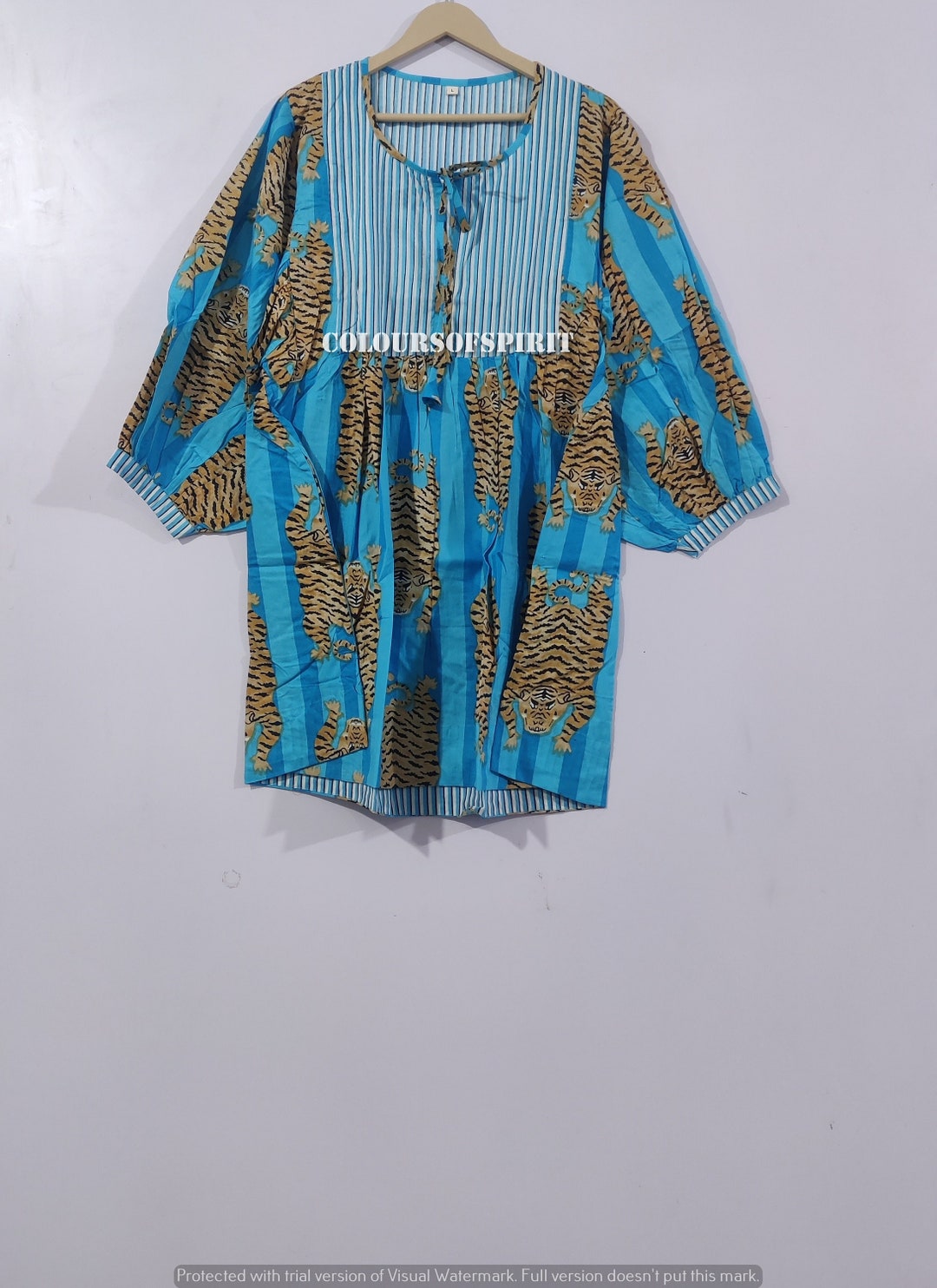 TIGER PRINT MIDI DRESS main image 1