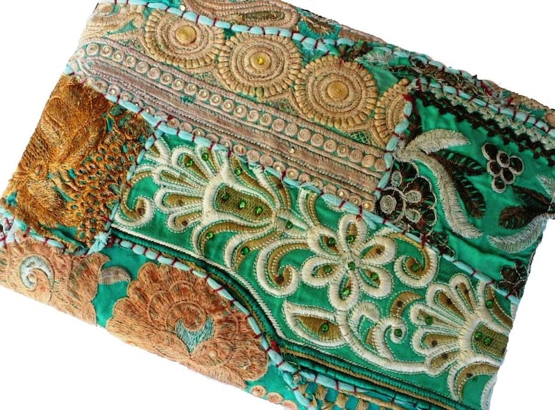 Vintage Banjara Bag Hand Embroidered Banjara Clutch Handmade Banjara Mini Laptop Bag Gypsy Women Hand Bag Ethnic Coin Clutch Wallet Purse
