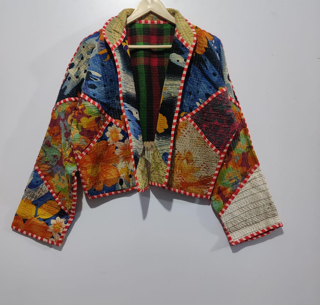 Kantha Quilted Reversible Jacket 70