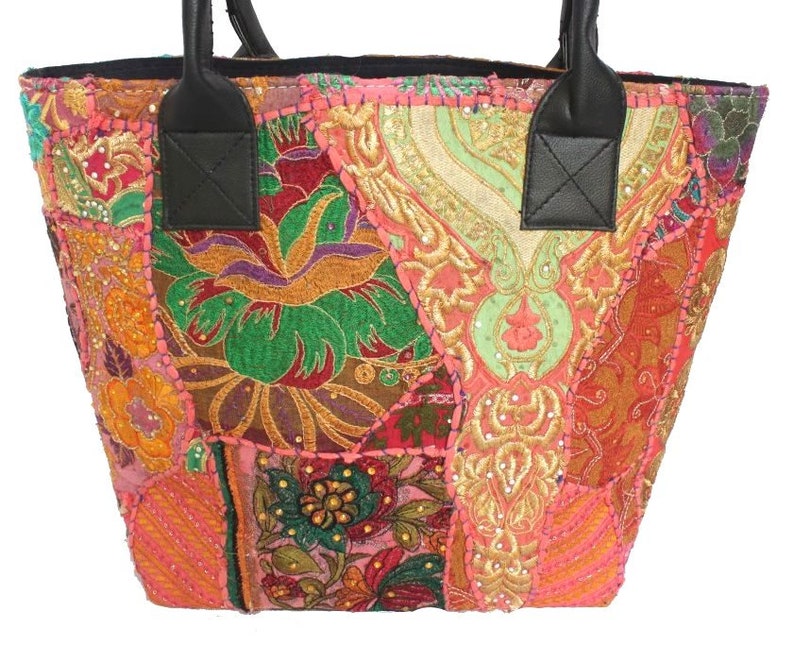 Indian Cotton Handmade Gypsy Banjara Embroidery Shoulder Bag Ethnic banajra Doctor Gypsy Bag Vintage Tribal Banjara Bag Tote Bag #26