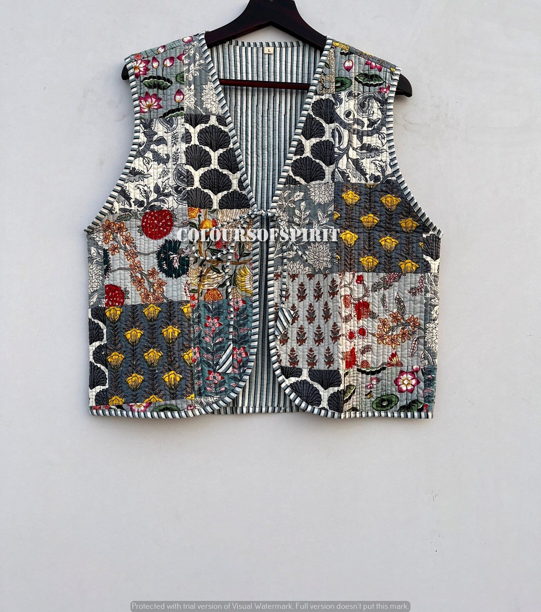 Drawstring Cotton Quilted Jacket