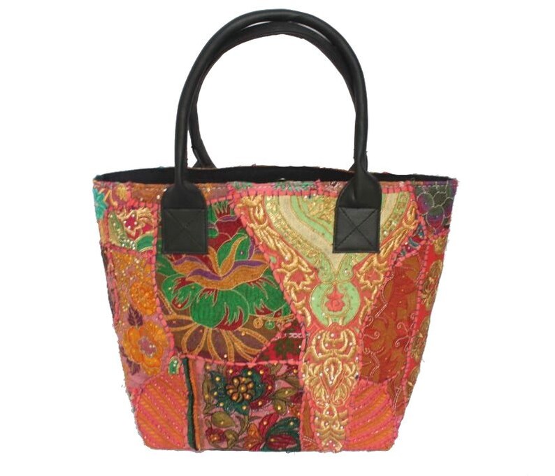 Indian Cotton Handmade Gypsy Banjara Embroidery Shoulder Bag Ethnic banajra Doctor Gypsy Bag Vintage Tribal Banjara Bag Tote Bag #26