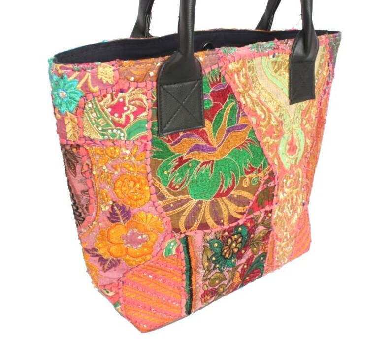Indian Cotton Handmade Gypsy Banjara Embroidery Shoulder Bag Ethnic banajra Doctor Gypsy Bag Vintage Tribal Banjara Bag Tote Bag #26