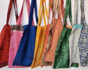 Bolsa de embalaje, bolsa de embalaje, bolsas de regalo de seda con los artículos de su tienda, bolsas de seda coloridas con diseños múltiples, bolsas de compras, bolsas de ropa, bolsa de transporte