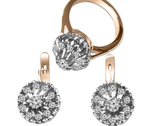 Orecchini Donna Argento 925 Con Placcato Oro 14k E Zirconi – Minimal Moderni Cerchi Con Anellini