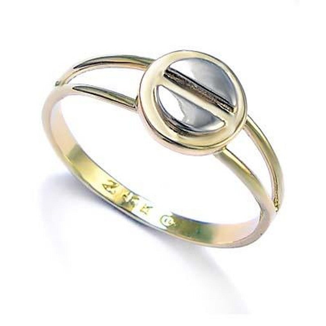 14k リング　指輪 14Kソリッドゴールドデザインリング #R290 - Etsy 日本