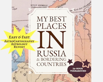 Mis mejores lugares en Rusia Informe AstroCartography