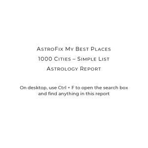My Best Places 1000 Cities Around the World Relocation Astrology Report,Astrolocality Astrocartography report, astrocartography astrology,my best places around the world report, astrocartography reading,relocation astrology reading,astrology reports