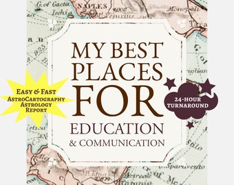 AstroCartography Report: Places for Education, Communication (Digital Download)