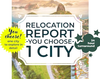 Relocation Astrology Report • Choose 1 City • Astrocartography PDF • Birth Chart Location Analysis