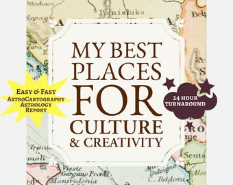 Astrocartography Report: Best Places for Creativity & Culture
