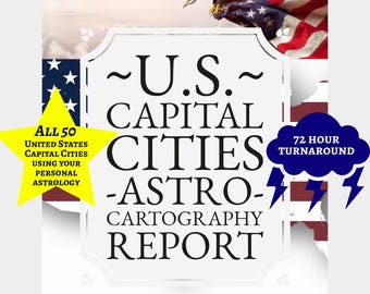 50 U.S. Capitals AstroCartography Report