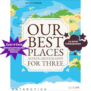 3つのベストプレイス天文地図レポート