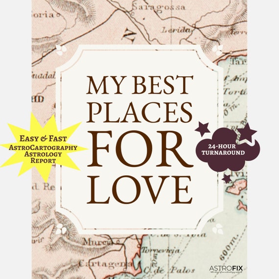Astrocartography Love Report • Romantic Places Astrology • Birth Chart Location PDF