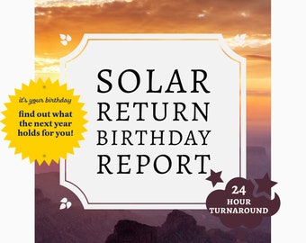 Solar Return Birthday Report