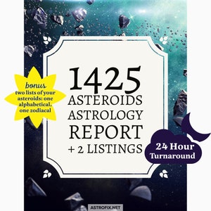 Informe de astrología de asteroides 1425