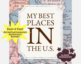 My Best Places in the United States AstroCartography Report