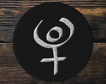 Pluto Astrology Symbol Embroidered Patch