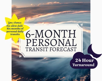 6-Month Personal Transit Forecast