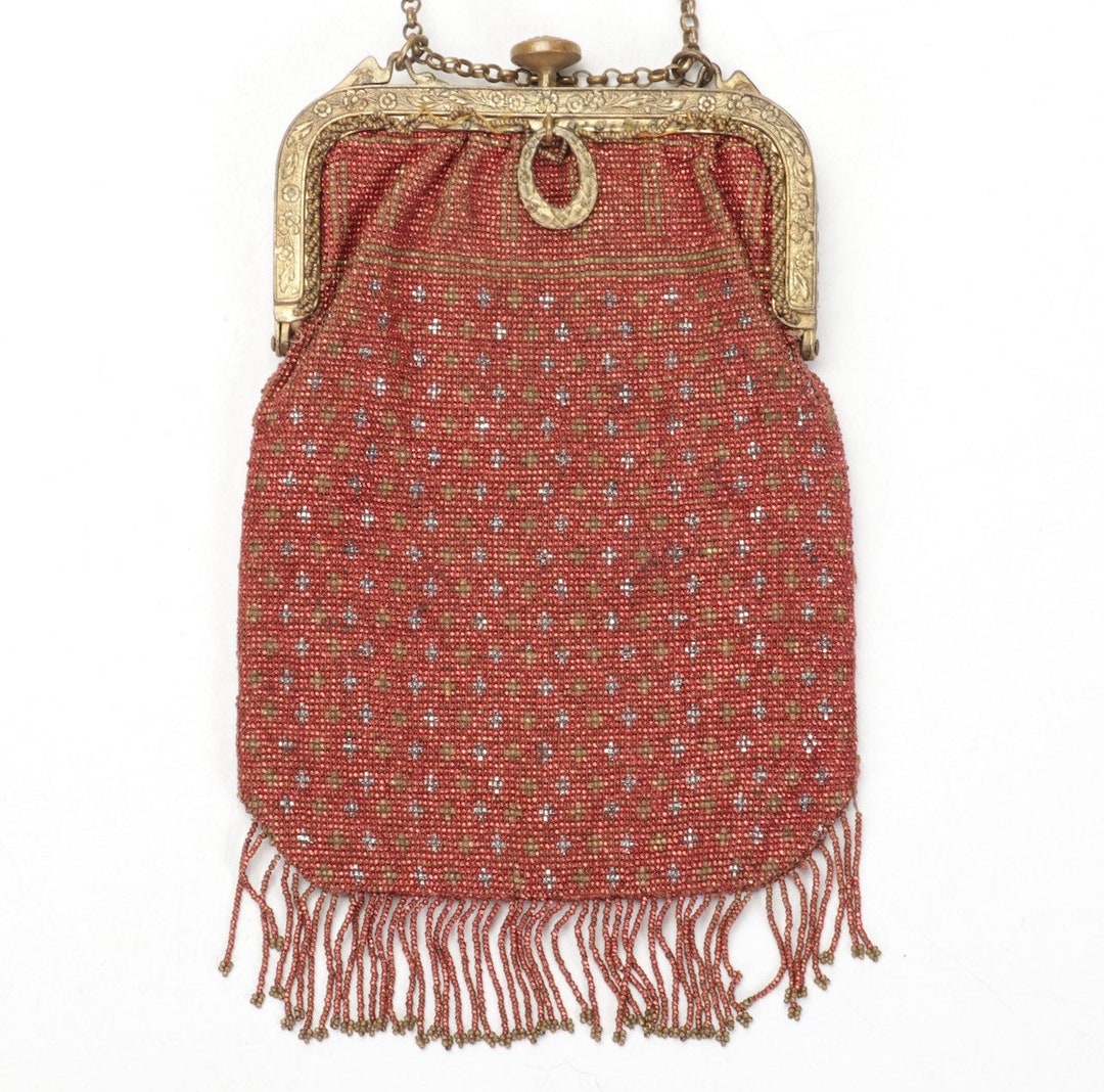 Vintage Beaded Purse Made in France Etsy