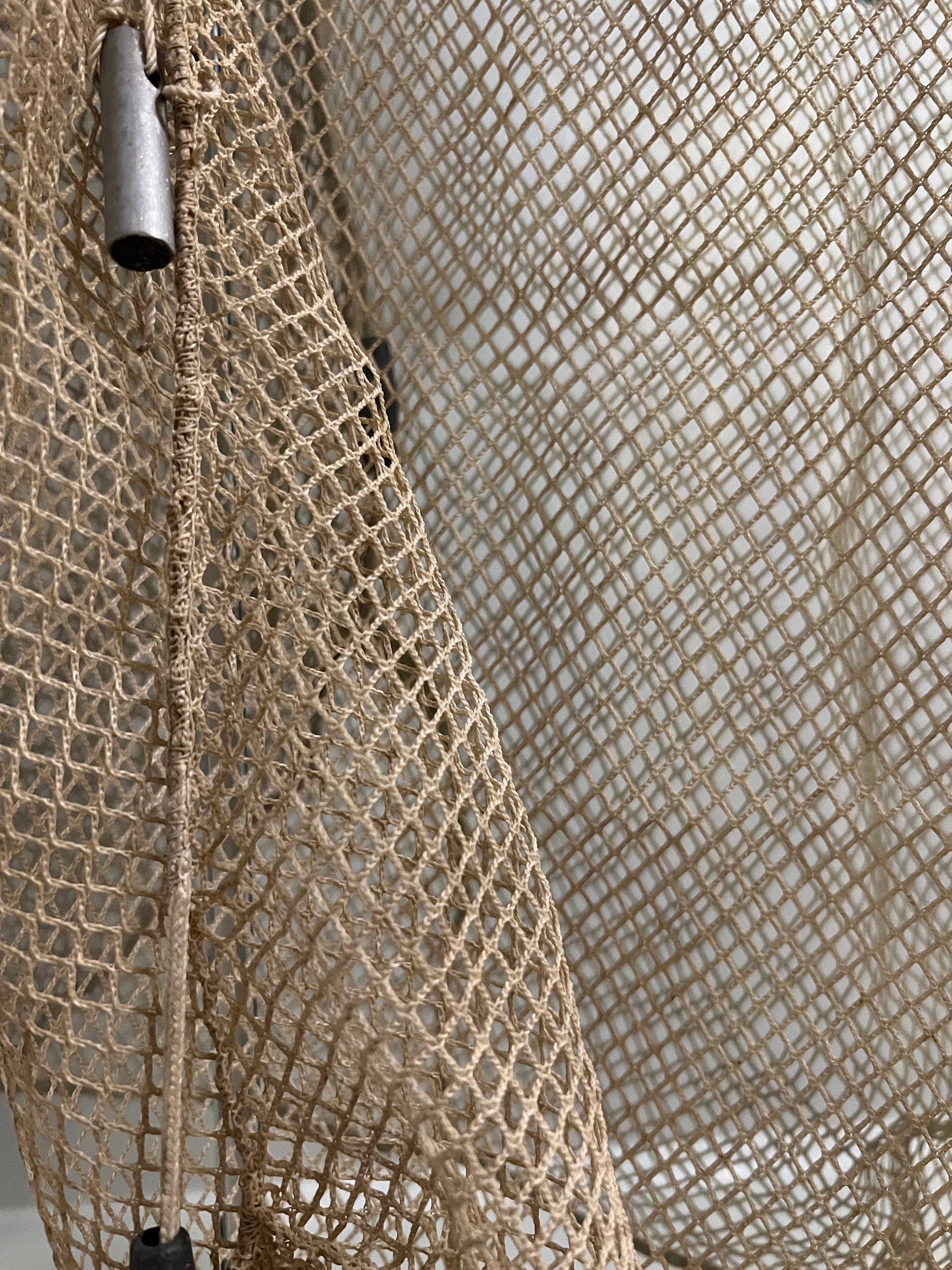 Vintage Fishing Net, With Floats and Weights Attached, Lovely Patina yet  Clean 