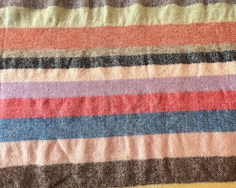 Vintage Striped Wool Blanket,