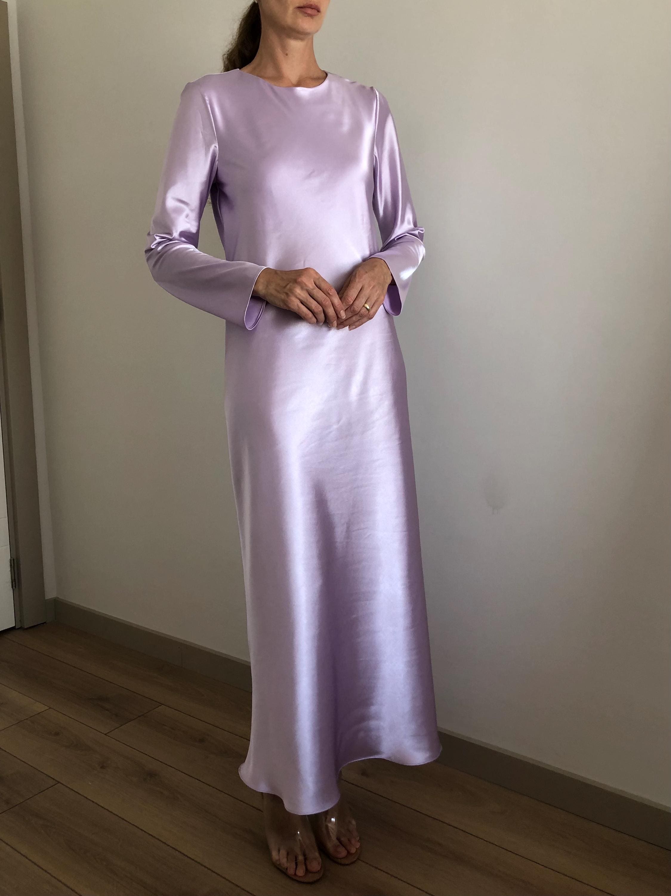 classy formal dresses long Long-Sleeve Modest Long Formal Dress with Beads Champagne / 18