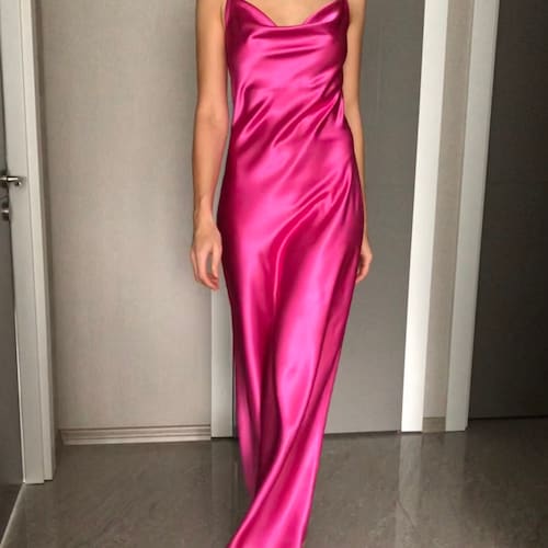 knee length dresses for ladies Austin Convertible Maxi Dress in Hot Pink| Pink Oversized Maxi Dress | Pink  Bridesmaid Dress main image 0