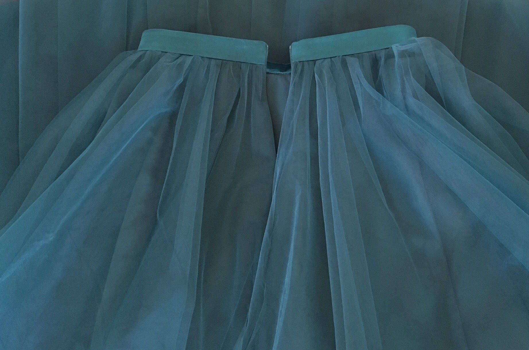 Tulle Maxi Skirtforest Green Full Length Skirtfloor - Etsy