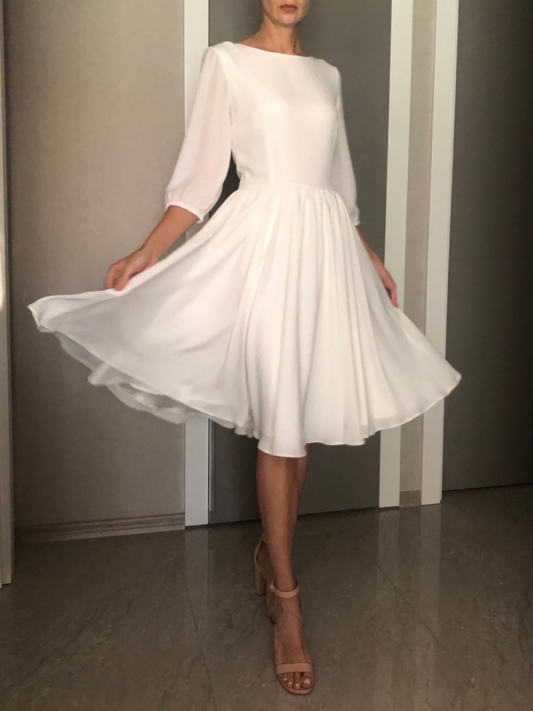 Midi Cocktail Dress, off White Tank Dress, Sleeveless Dress, Daytime Dress,  Square Neck Dress, White Dress, Ashley Dress, Marcella MD1835 