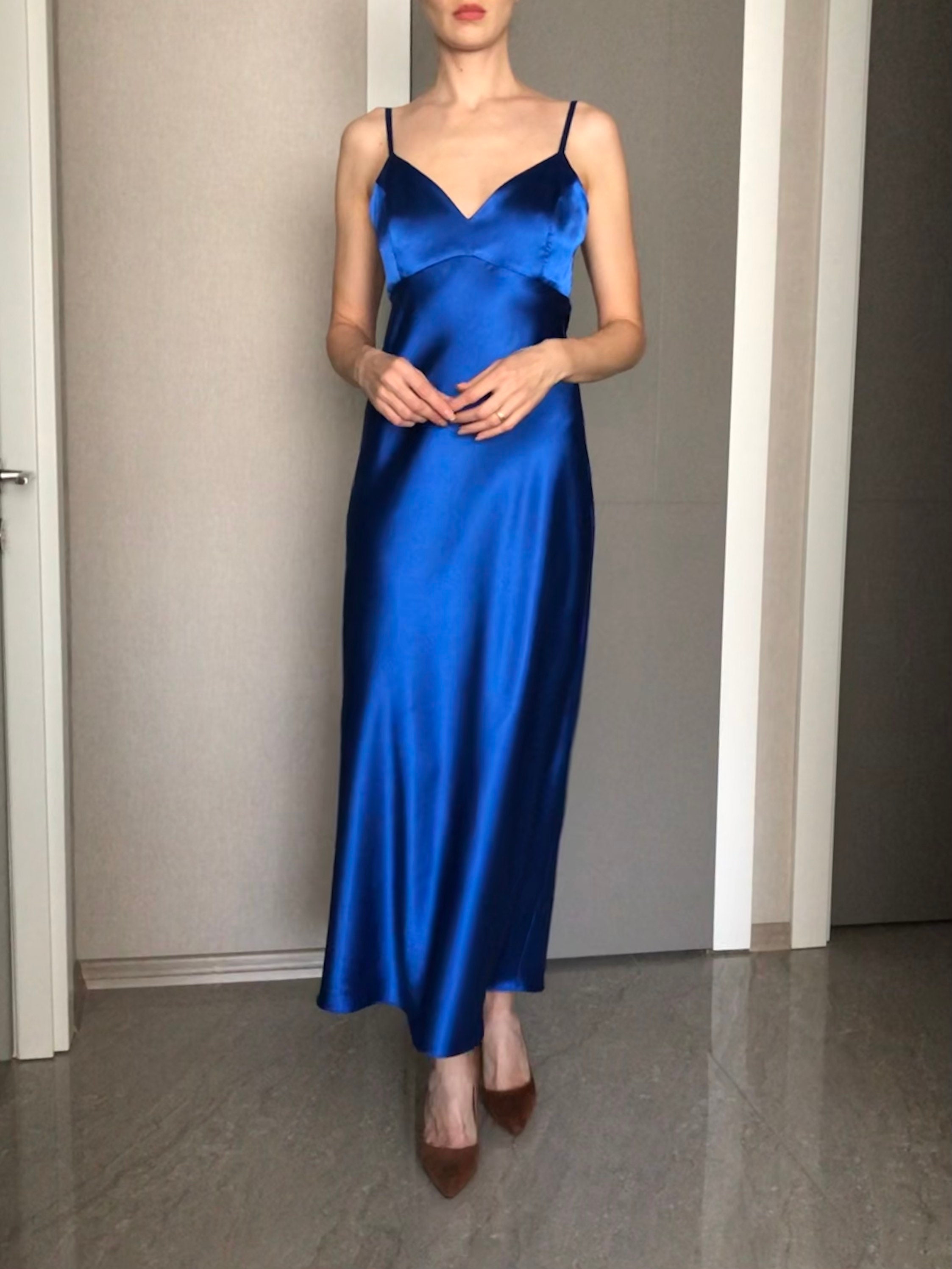silk silver dress Silver Ruched Maxi Dress With Slit main image 0