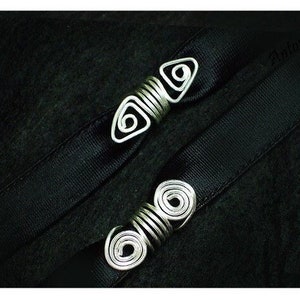 Dreadperlen Wikinger gold und silberfarben Dread Schmuck Wikinger Zöpfe Dread spiralen Dreadlock Tribal DreadSchmuck