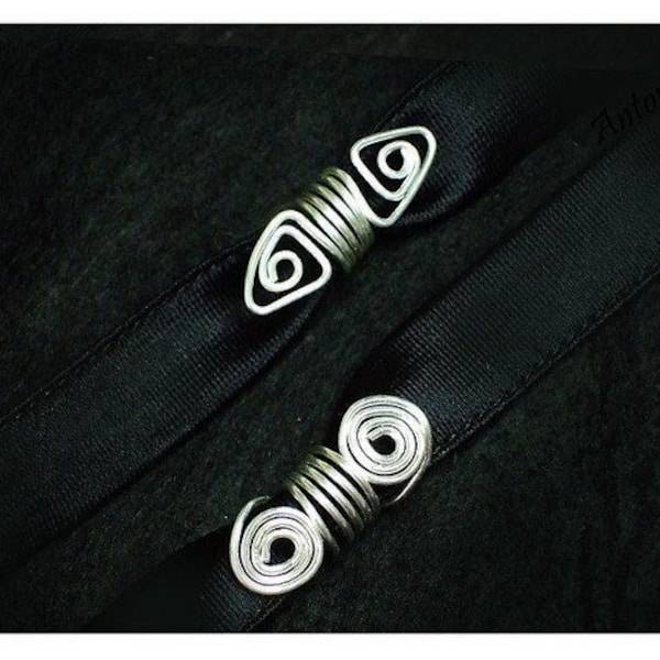 Dread beads Viking gold and silver colored Dread jewelry Viking braids Dread spirals Dreadlock Tribal Dread jewelry